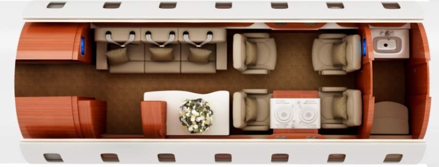 Lear-60XR-interior-layout